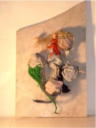 "Hitzk�pfe", Diverse Materialien, 65 x 45 x 20cm