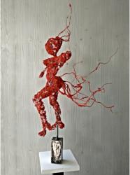 "Marilou" 75 x 30 x 40cm Draht, Putzf�den, Acryl