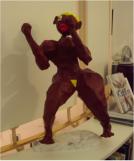 "Kritomedia", Draht, Papier, Kleister, Acryl, 69 x 46 x 28cm